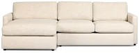 Maxwell Light Gray Fabric Left Chaise Sectional