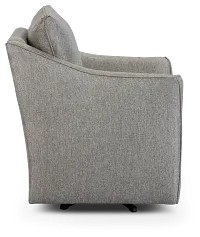 Avery Dark Gray Fabric Swivel Rocking Glider