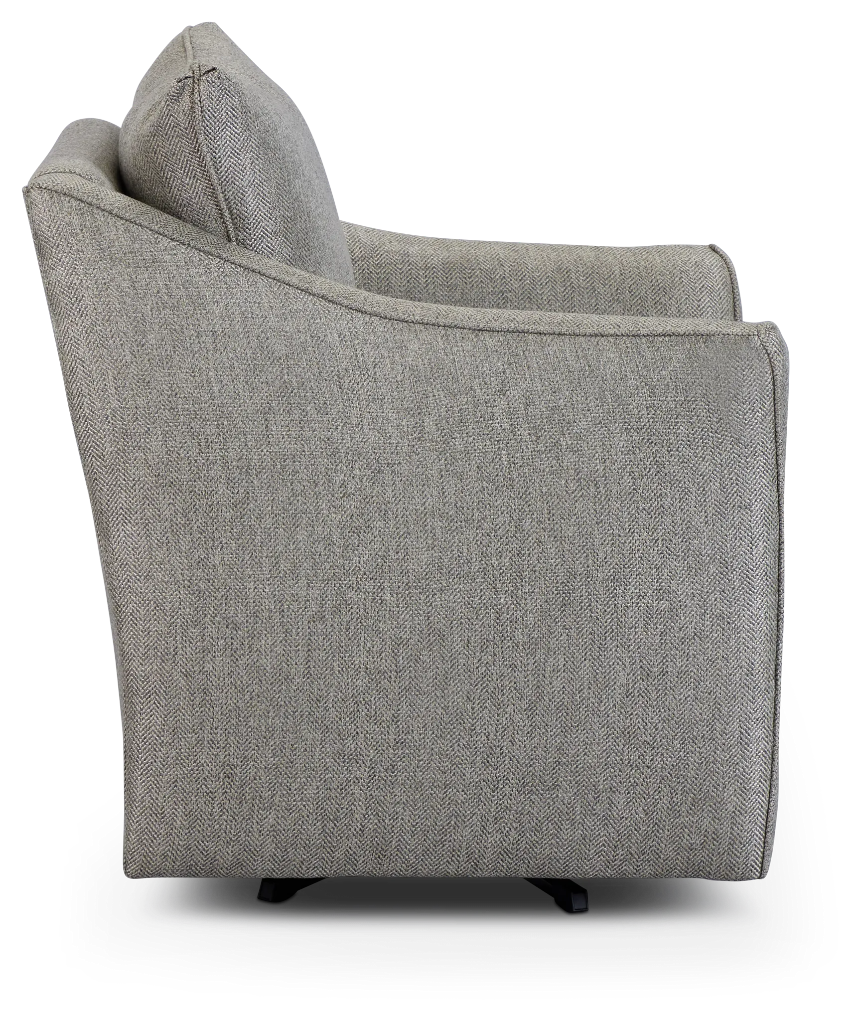 Avery Dark Gray Fabric Swivel Rocking Glider