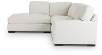 Veronica White Down Left Bumper Sectional
