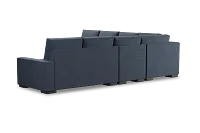 Edgewater Elevation Dark Blue Large Two-arm Sectional