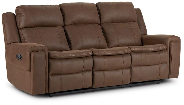 Scout Brown Micro Reclining Sofa (2)