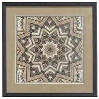 Metric Brown Framed Wall Art