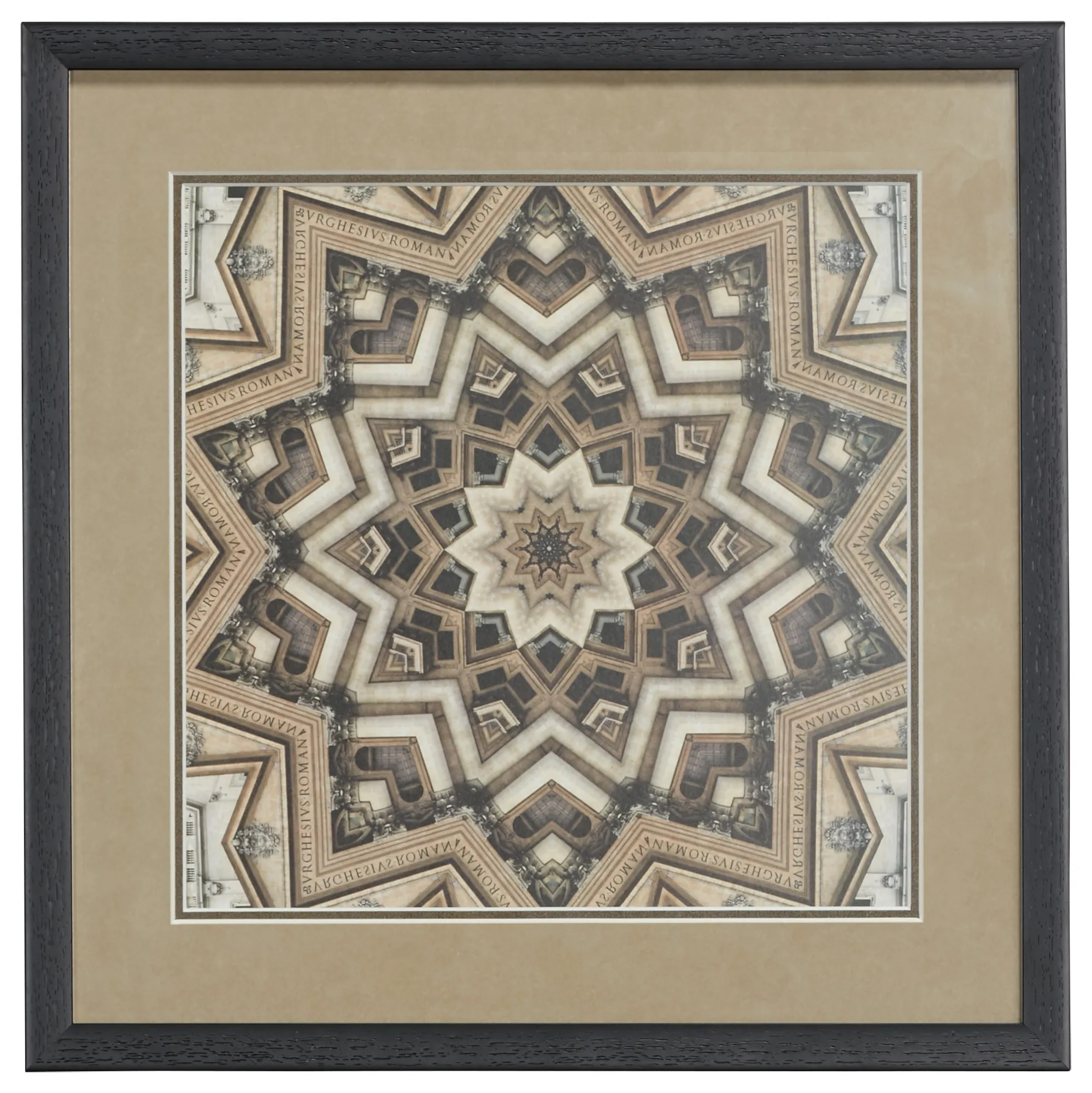 Metric Brown Framed Wall Art