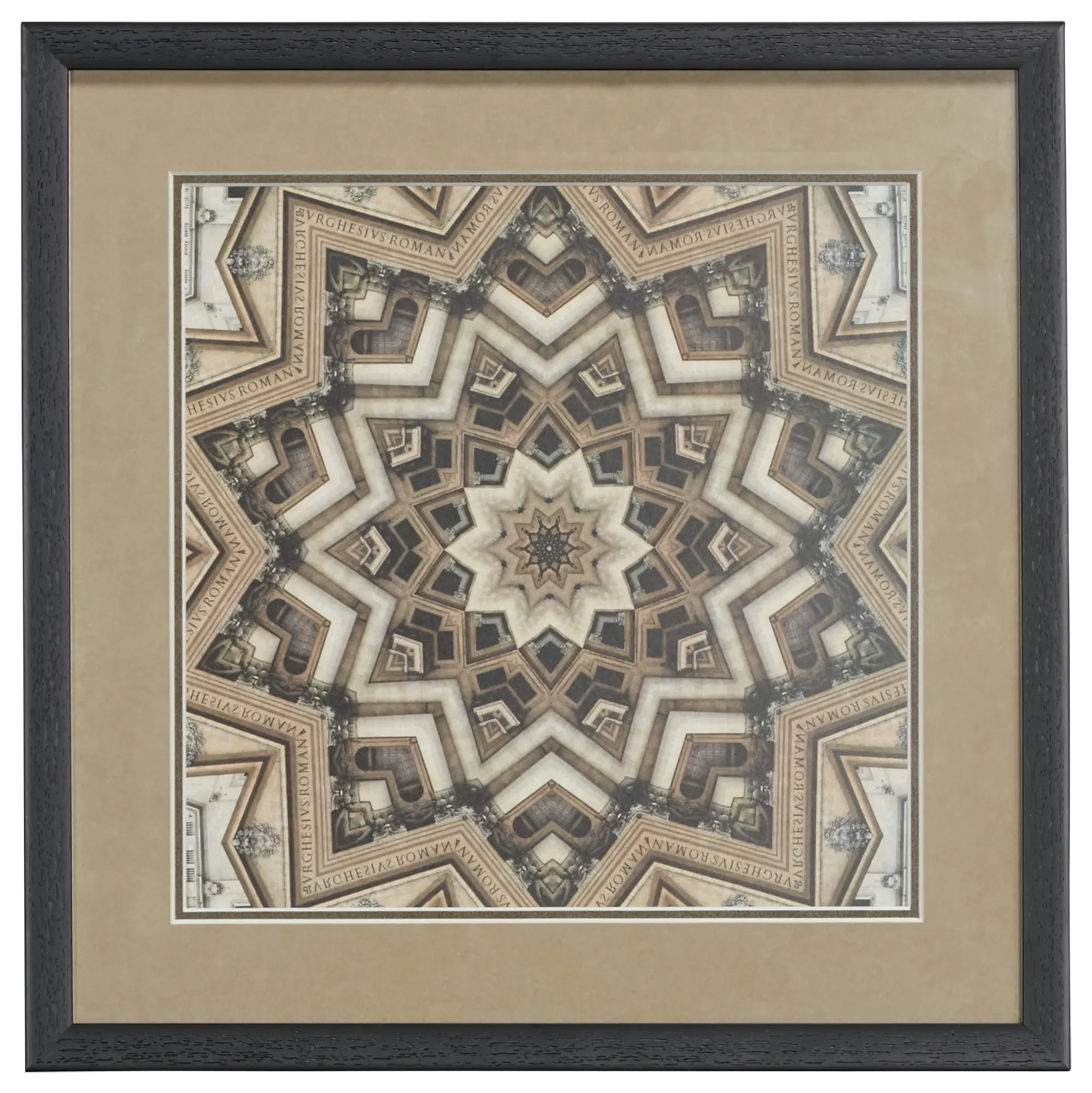Metric Brown Framed Wall Art Metric Brown Framed Wall Art