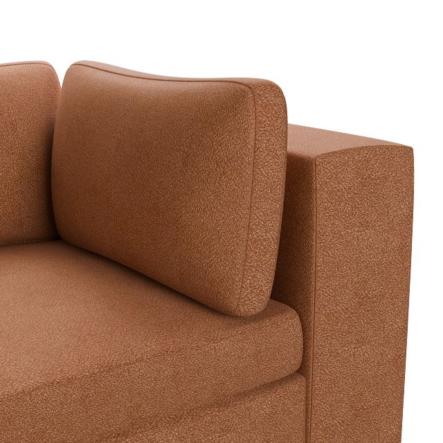 Destin Sutton Orange Fabric 6-piece Modular Sectional