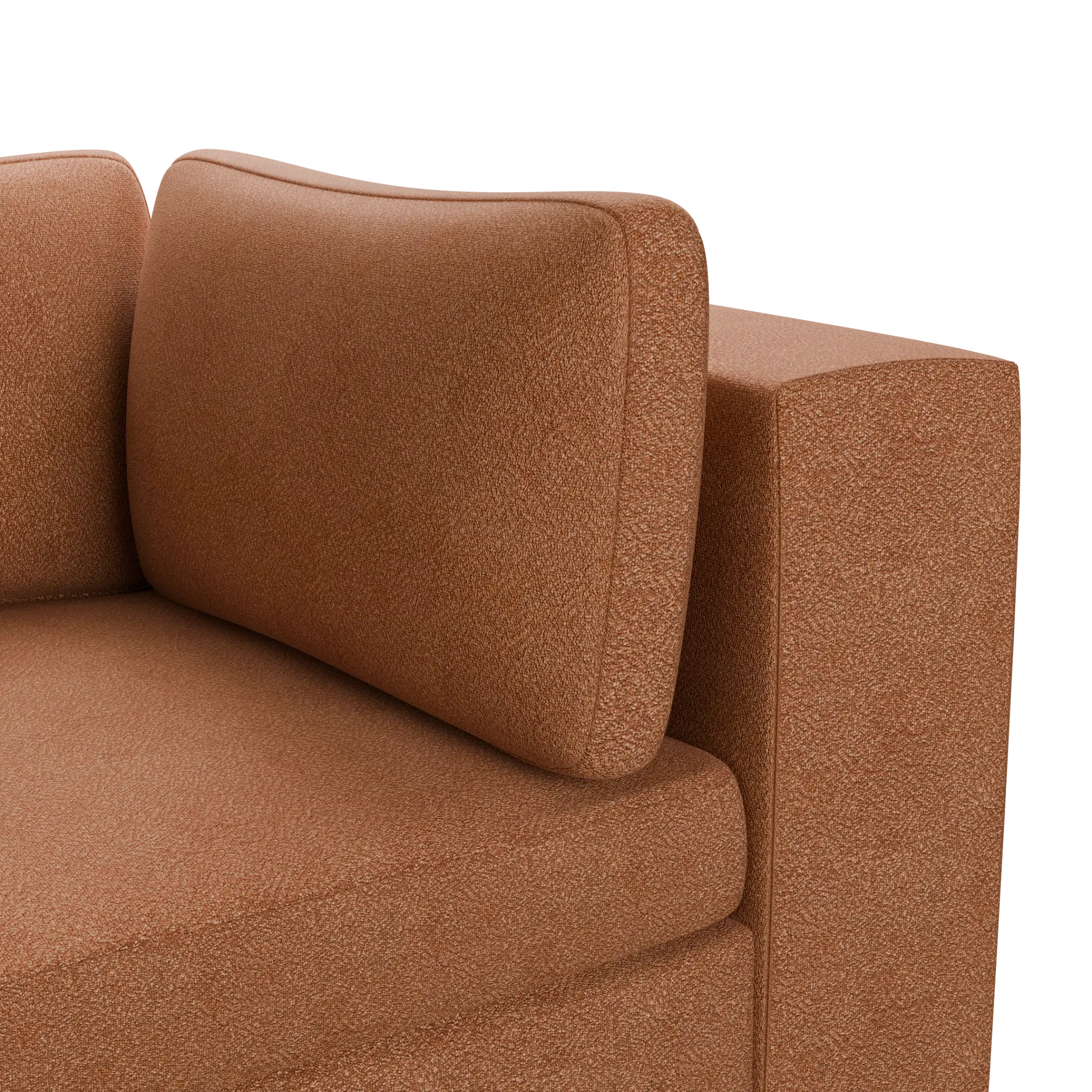 Destin Sutton Orange Fabric 6-piece Modular Sectional Destin Sutton Orange Fabric 6-piece Modular Sectional