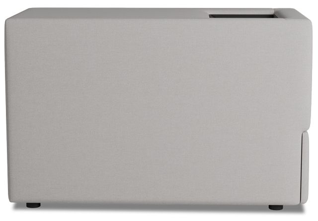 Citymod Light Gray Fabric Itable Media Console With Storage Drawer