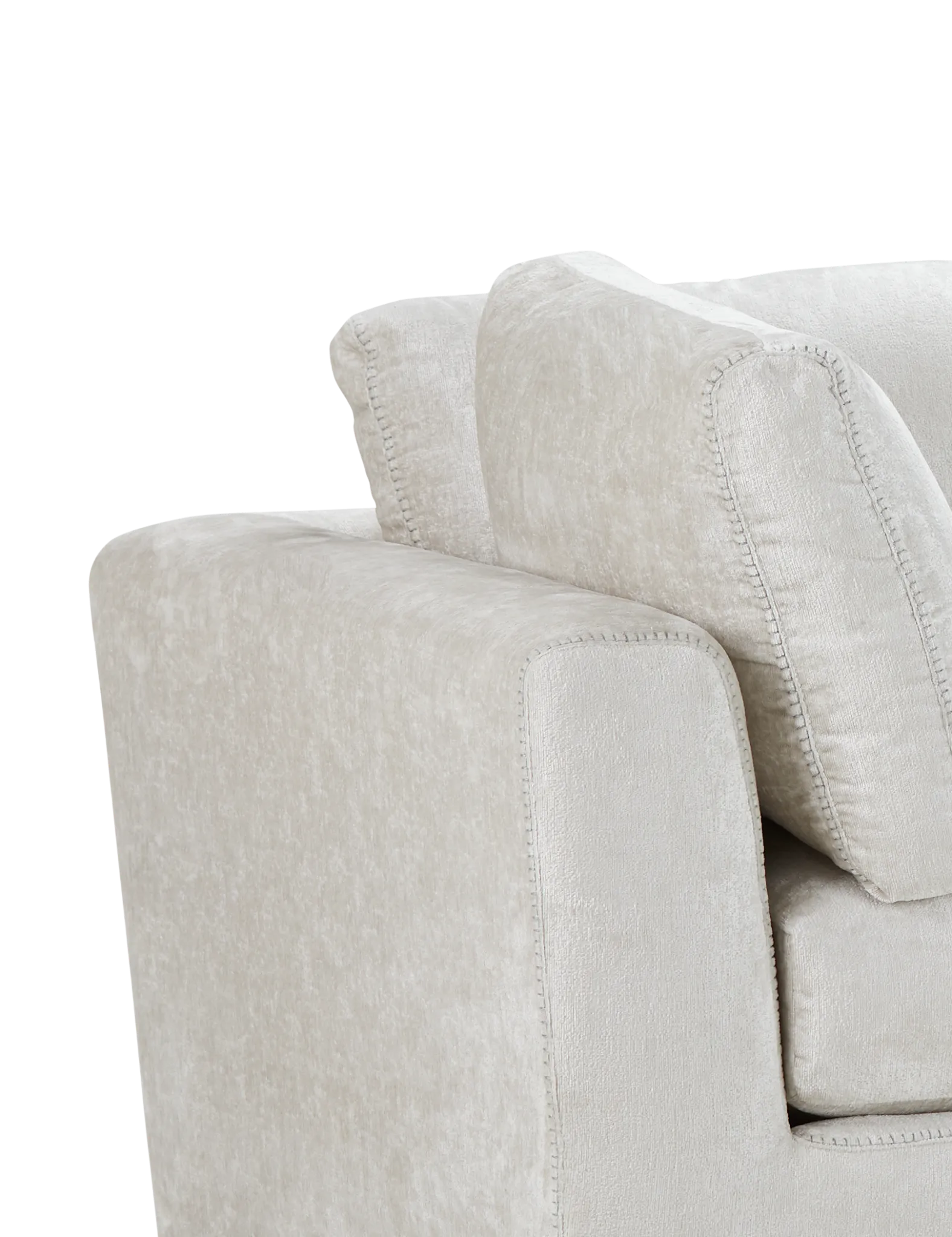 Oasis Light Beige Fabric 2 Piece Modular Sofa