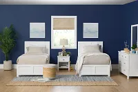 Charleston White Panel Bed