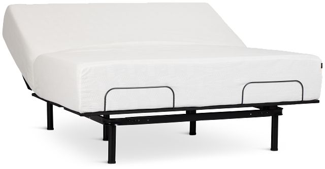 Rest & Renew By Zinus Gel Memory Foam Mattress 14" Plush Slat Adjustable Mattress Set