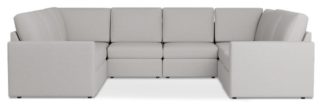Citymod Light Gray Fabric 8-piece Modular Sectional