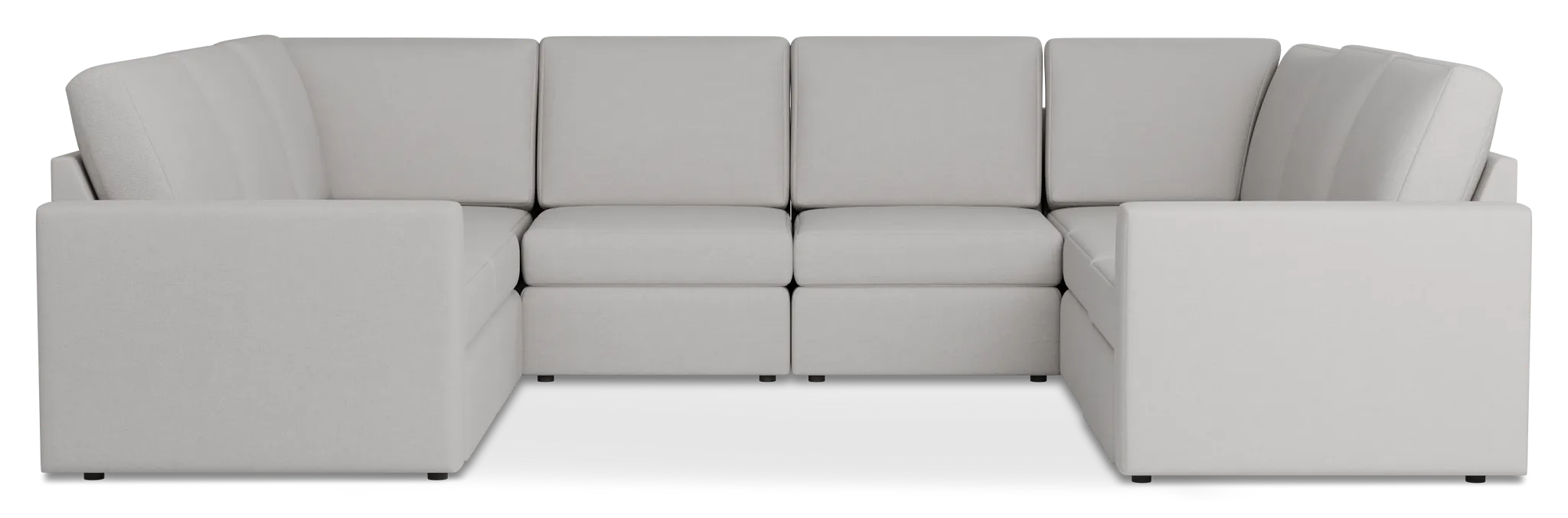 Citymod Light Gray Fabric 8-piece Modular Sectional