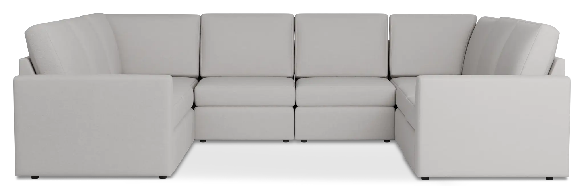 Citymod Light Gray Fabric 8-piece Modular Sectional Citymod Light Gray Fabric 8-piece Modular Sectional