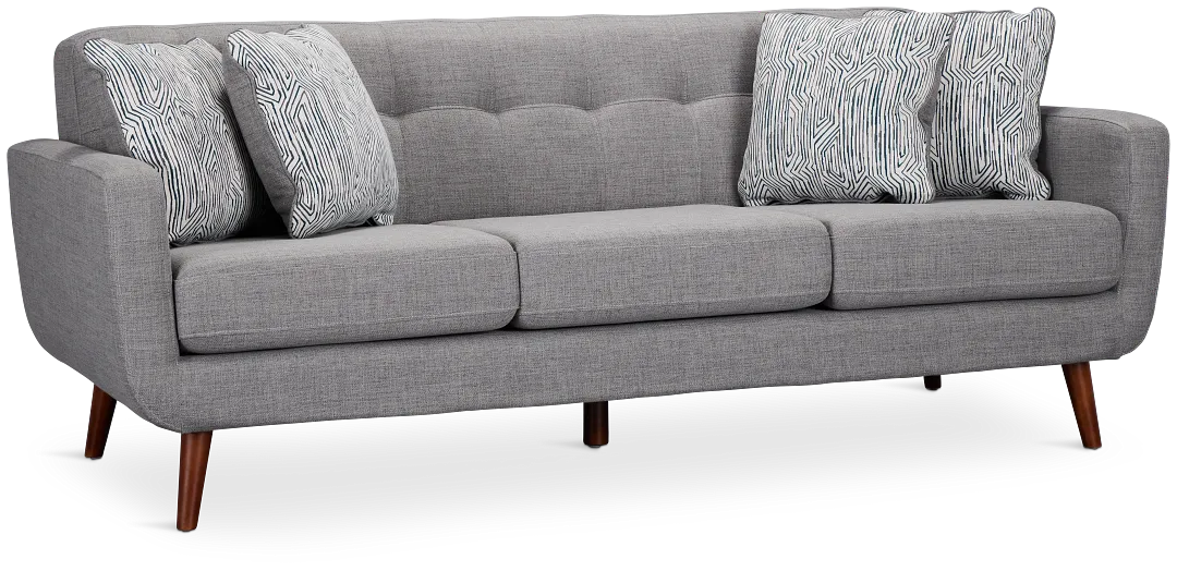 Raya Light Gray Fabric Sofa