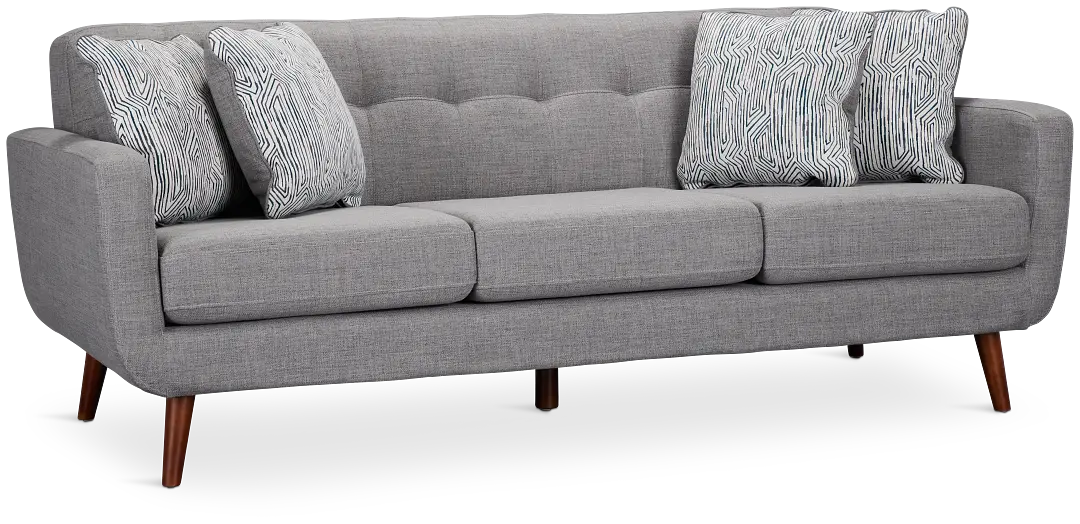 Raya Light Gray Fabric Sofa Raya Light Gray Fabric Sofa