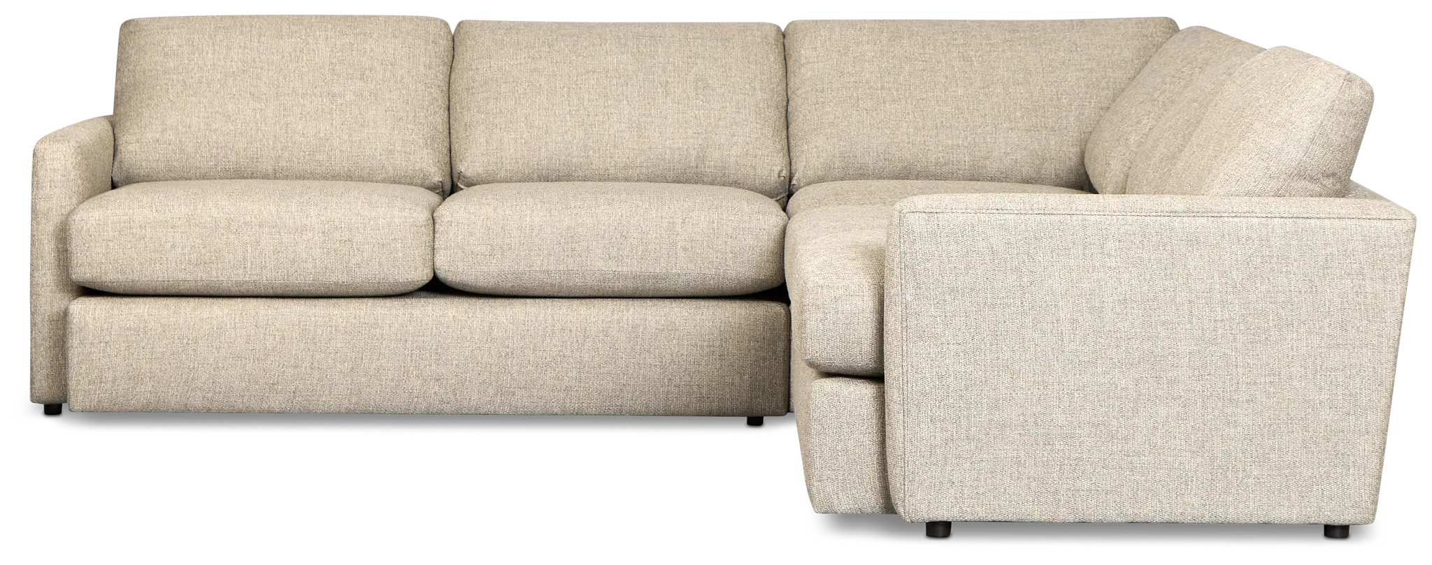 Maxwell Dark Gray Fabric Small Two-arm Sectional Maxwell Dark Gray Fabric Small Two-arm Sectional