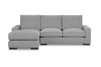 Edgewater Delray Light Gray Left Chaise Sectional