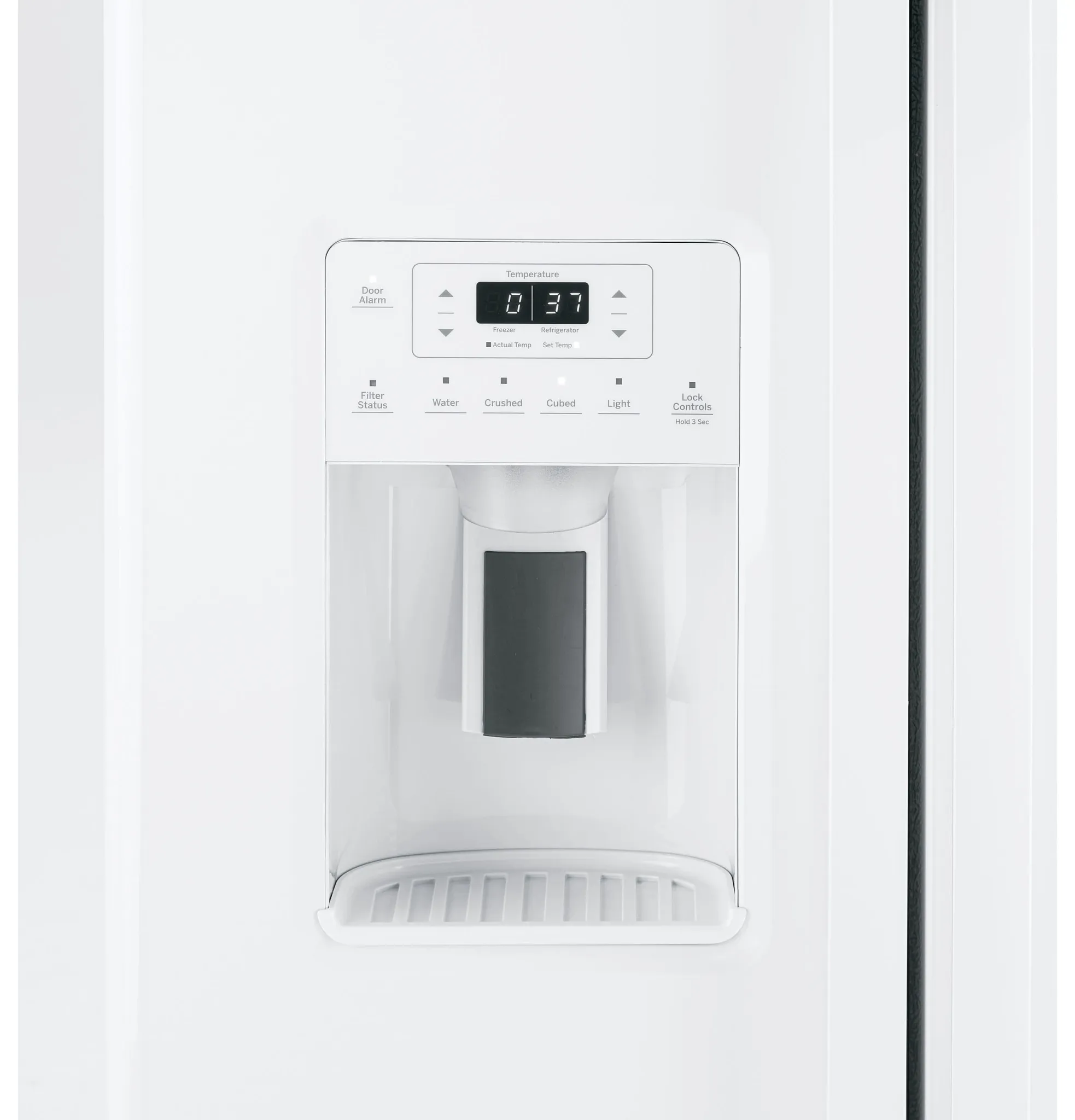 Ge Profile 25 Series White Side By Side Refrigerator