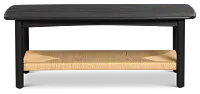Santorini Black Rectangular Coffee Table