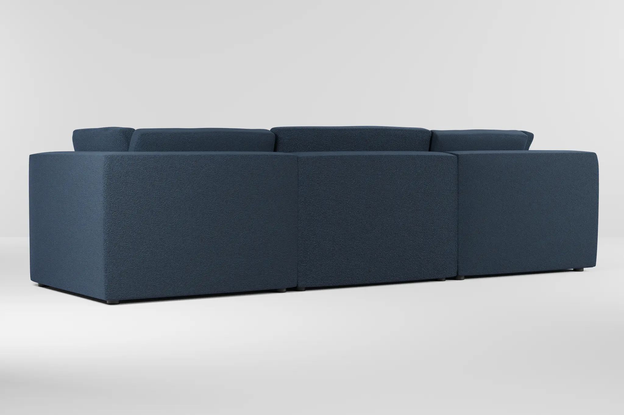 Destin Elite Dark Blue Fabric 3-piece Modular Sofa Destin Elite Dark Blue Fabric 3-piece Modular Sofa