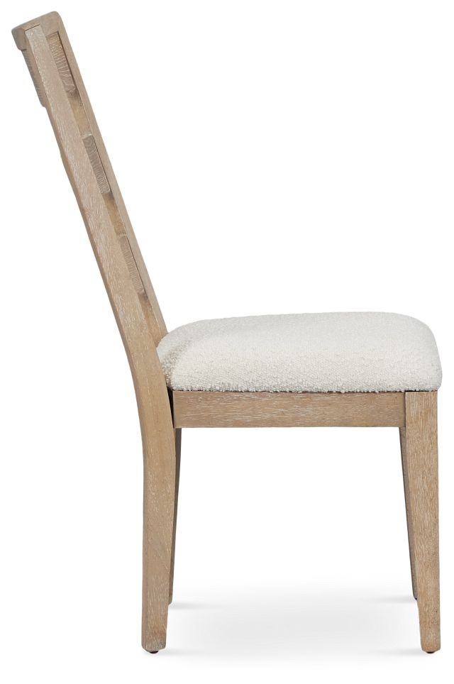 Alton Light Tone Slat Upholstered Side Chair