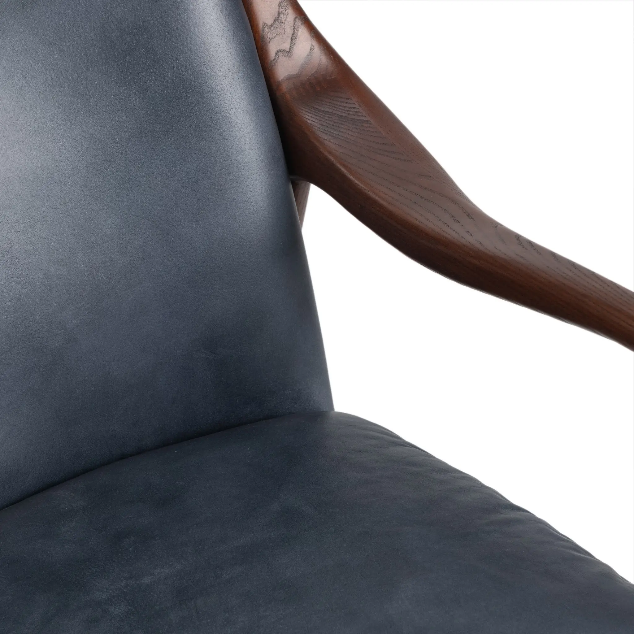Cade Blue Leather Accent Chair Cade Blue Leather Accent Chair