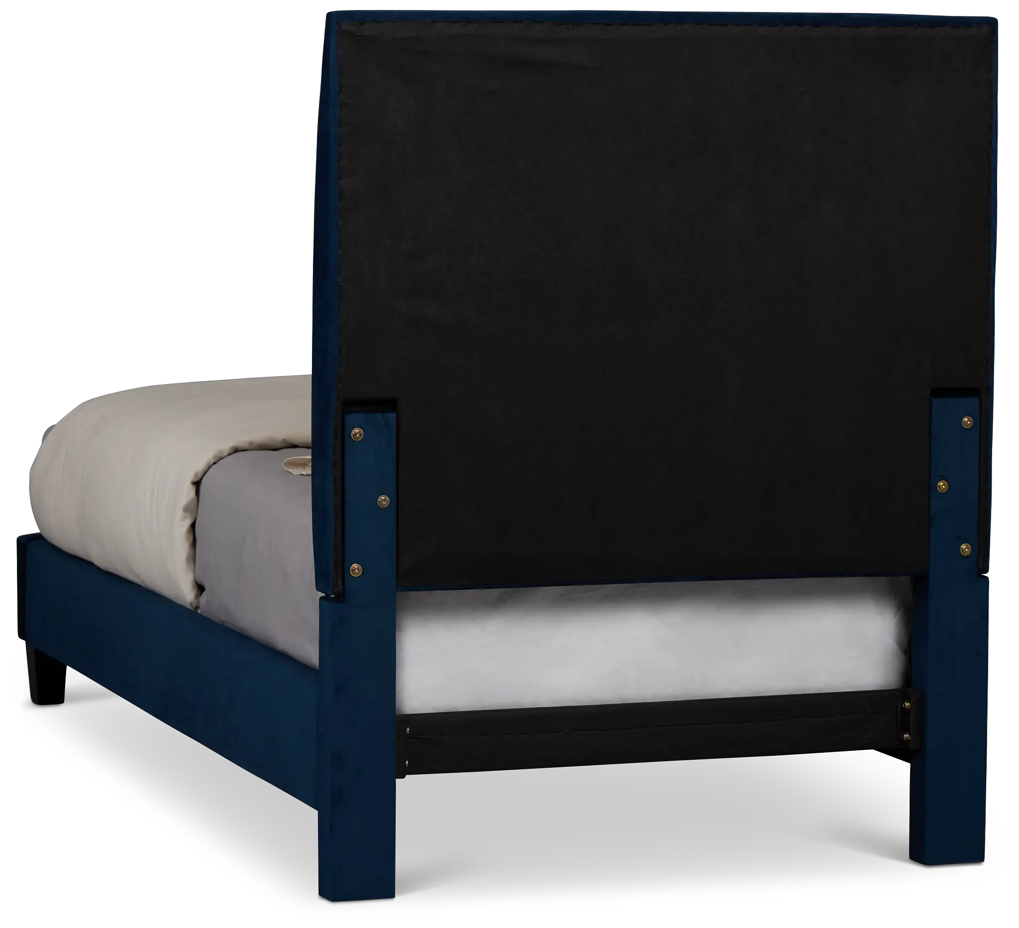 Lucy Dark Blue Uph Platform Bed Lucy Dark Blue Uph Platform Bed