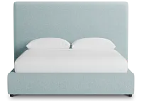 Grayton Elite Light Blue 54" Upholstered Platform Bed