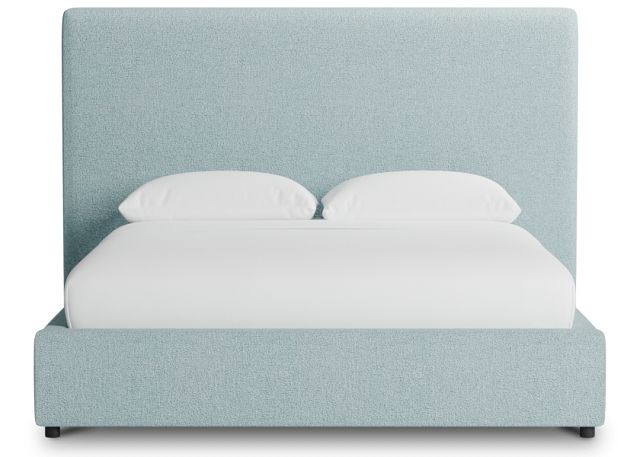 Grayton Elite Light Blue 54" Upholstered Platform Bed