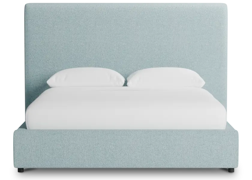 Grayton Elite Light Blue 54" Upholstered Platform Bed Grayton Elite Light Blue 54" Upholstered Platform Bed