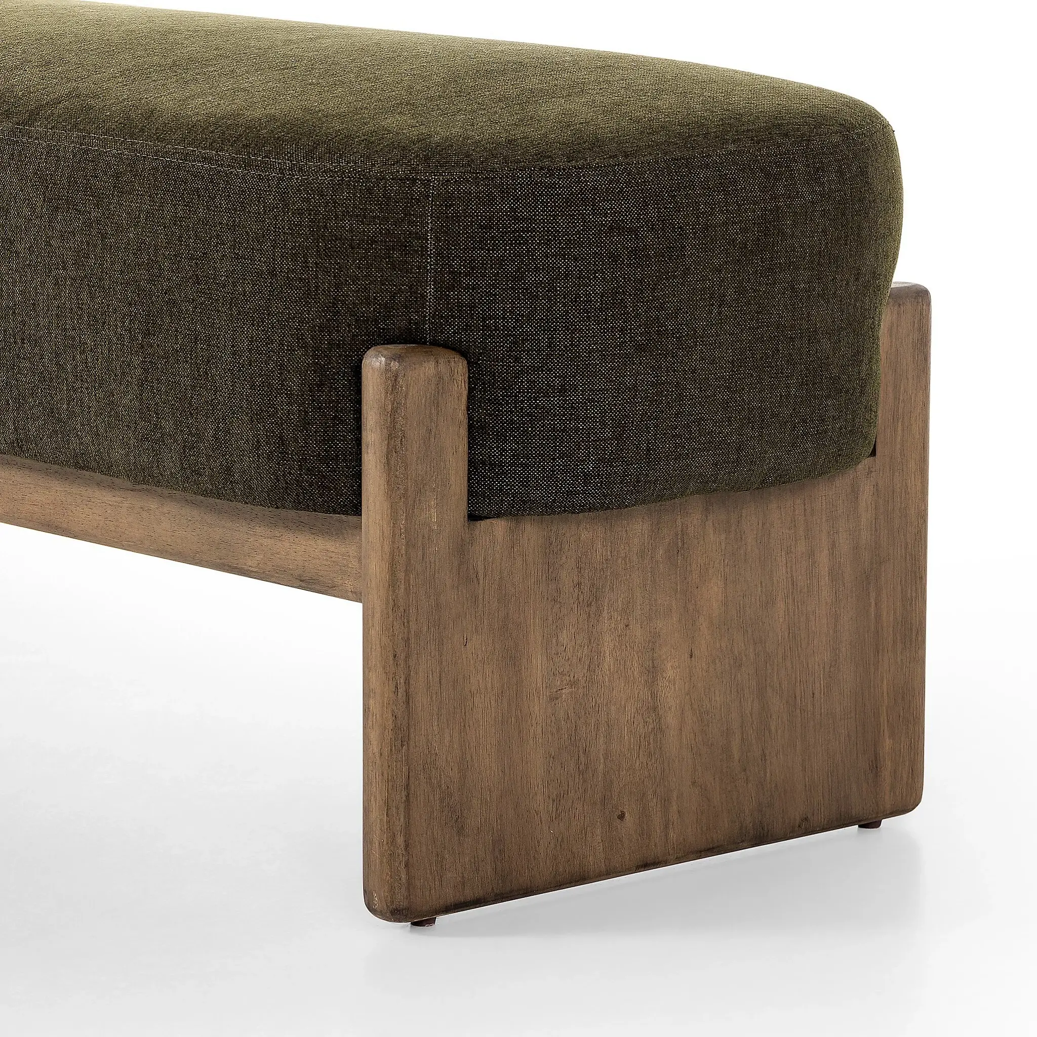 Four Hands Kirby Dark Green Upholstered Bench Four Hands Kirby Dark Green Upholstered Bench