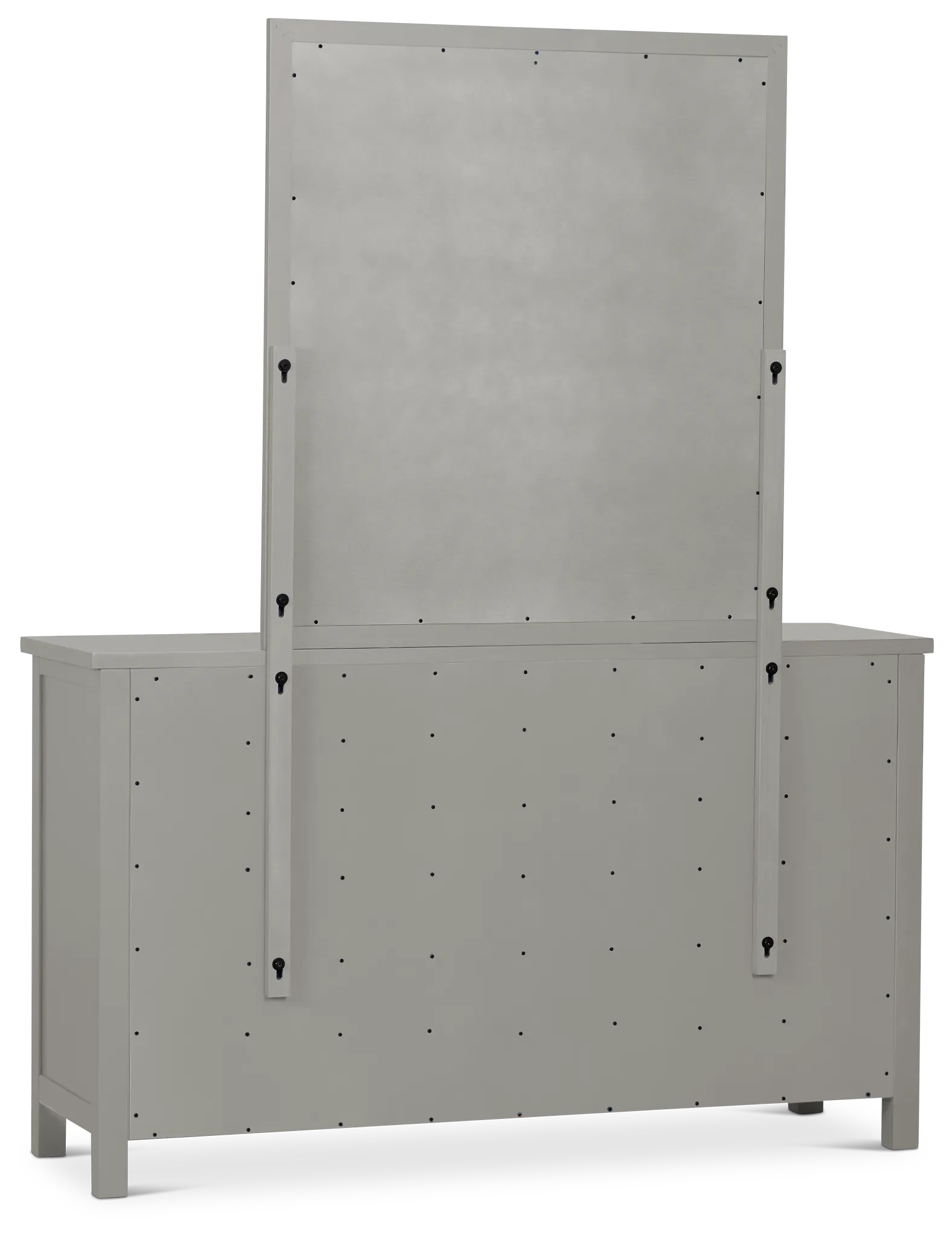 Charleston Gray Dresser & Mirror