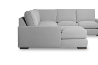 Edgewater Suave Gray Medium Left Chaise Sectional