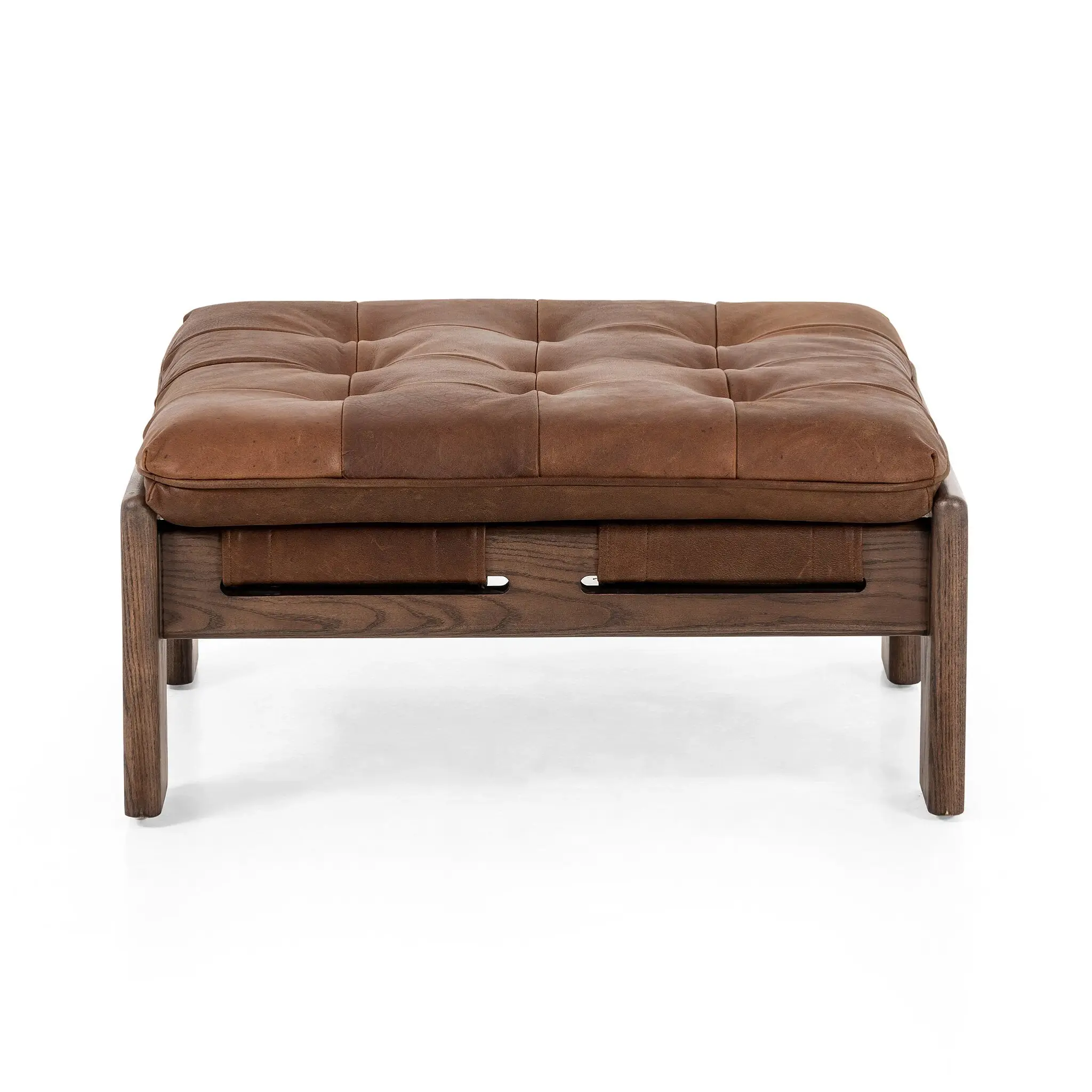 Ferda Brown Lthr/vinyl Ottoman Ferda Brown Lthr/vinyl Ottoman