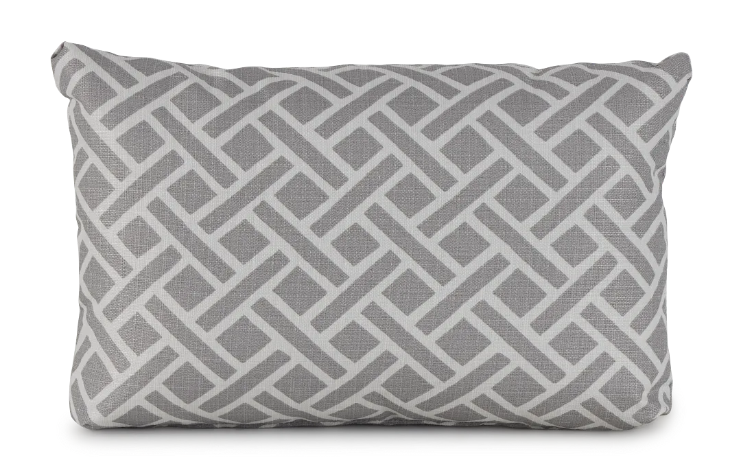 Eastwood Gray Lumbar Indoor/outdoor Accent Pillow
