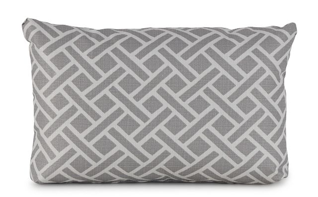 Eastwood Gray Lumbar Indoor/outdoor Accent Pillow