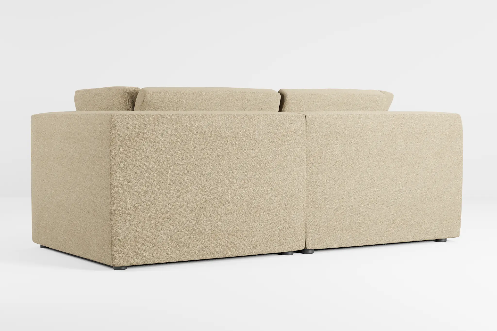 Destin Elite Taupe Fabric 2-piece Modular Sofa Destin Elite Taupe Fabric 2-piece Modular Sofa
