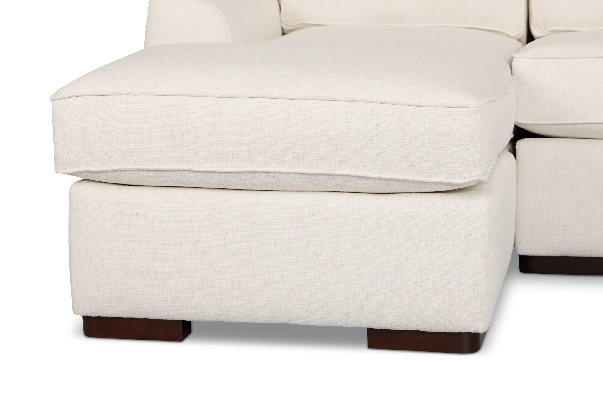 Sinclair Light Beige Fabric Medium Left Chaise Sectional