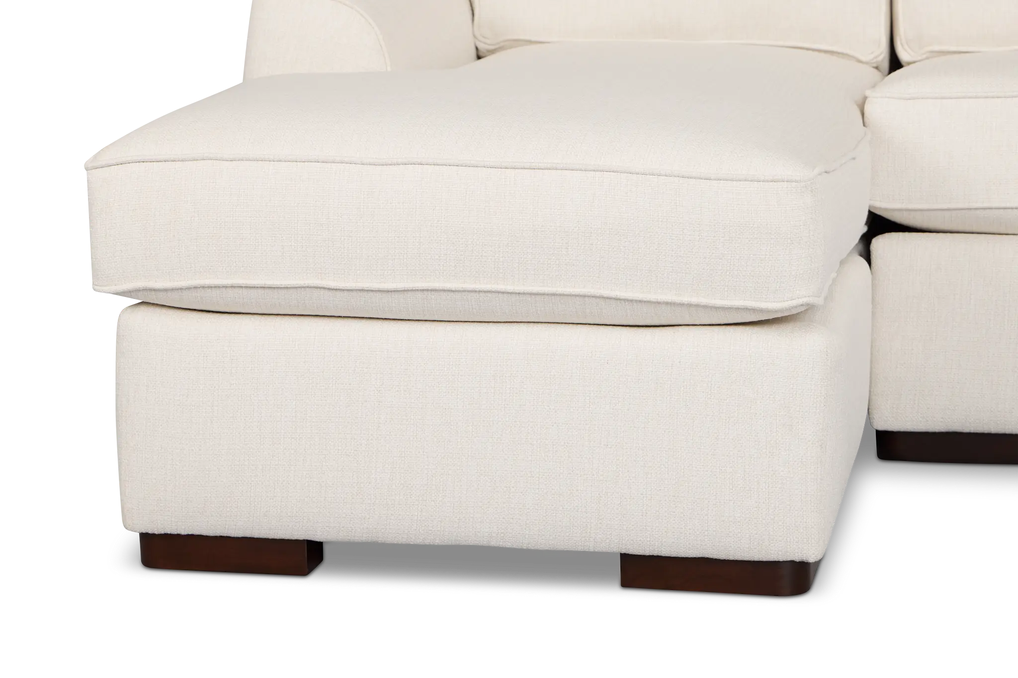 Sinclair Light Beige Fabric Medium Left Chaise Sectional Sinclair Light Beige Fabric Medium Left Chaise Sectional