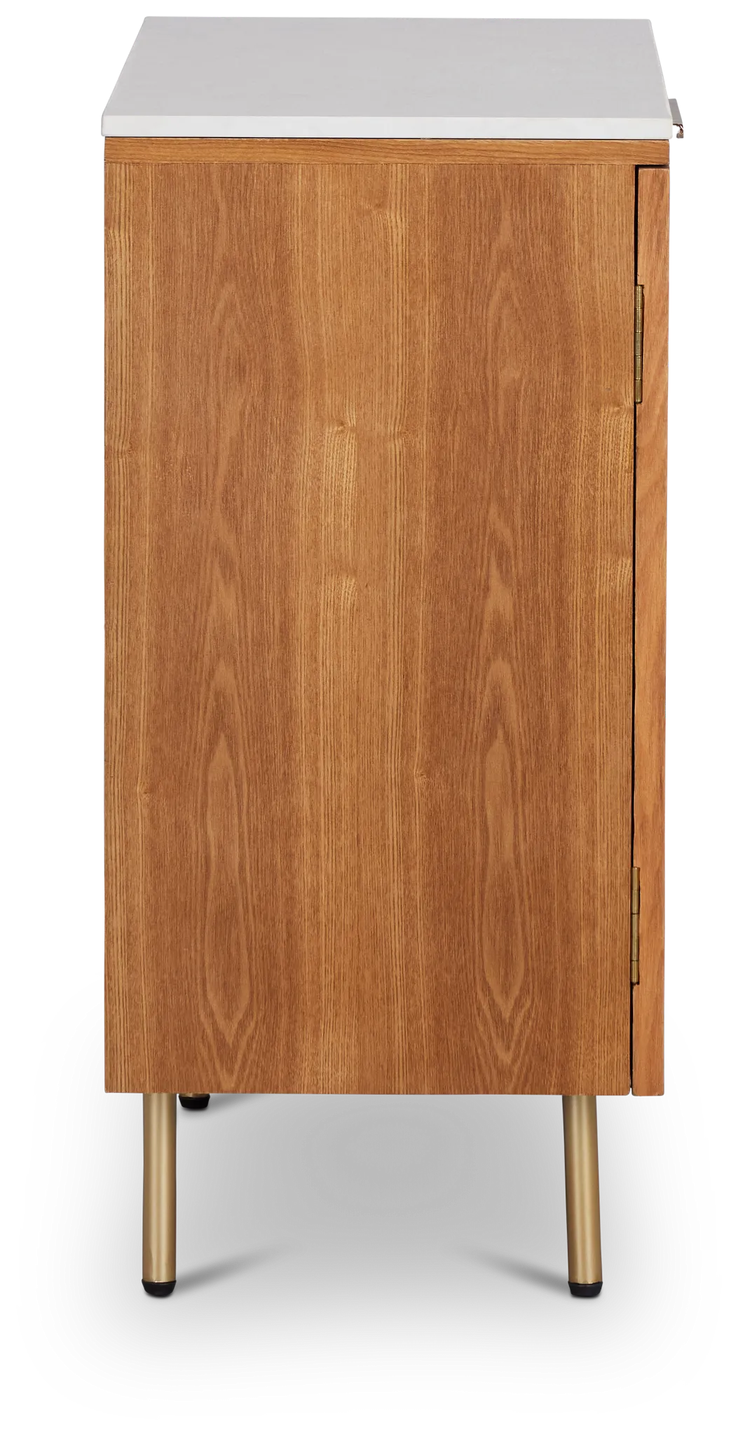 Tanner Light Tone Marble Two-door Cabinet