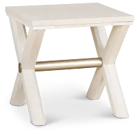 Brookside White End Table