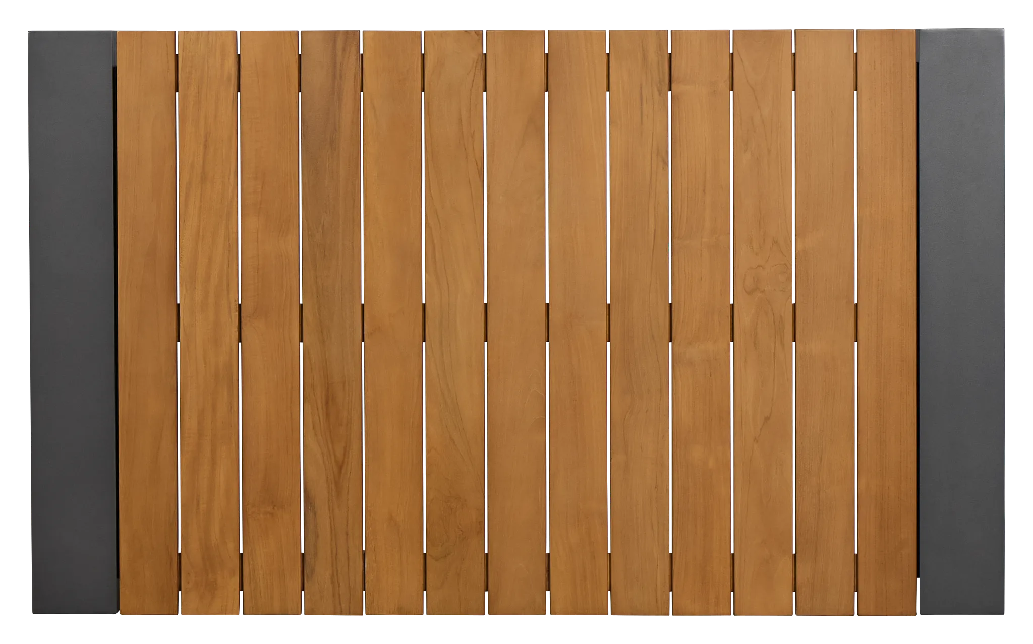 Sunrise Dark Gray Teak 65" Rectangular Table