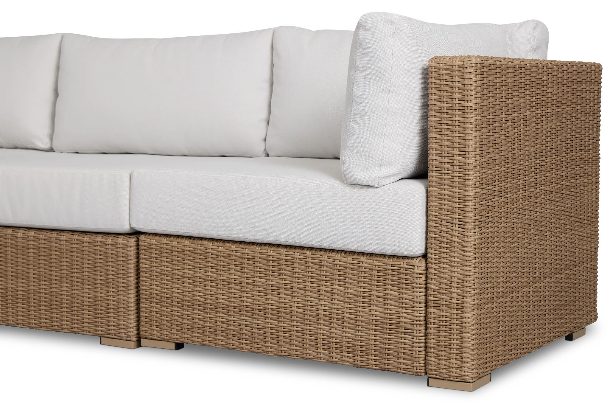 Montecito Light Tone 5-piece Modular Sectional With Light Beige Cushion