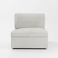 Destin Maguire Ivory Fabric Swivel Chair