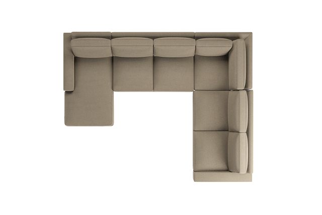 Edgewater Elite Taupe Medium Left Chaise Sectional