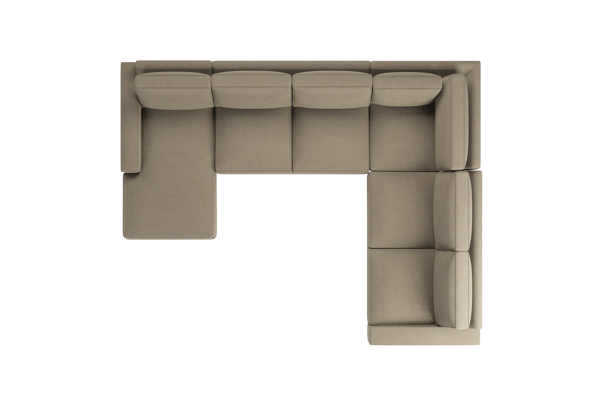 Edgewater Elite Taupe Medium Left Chaise Sectional