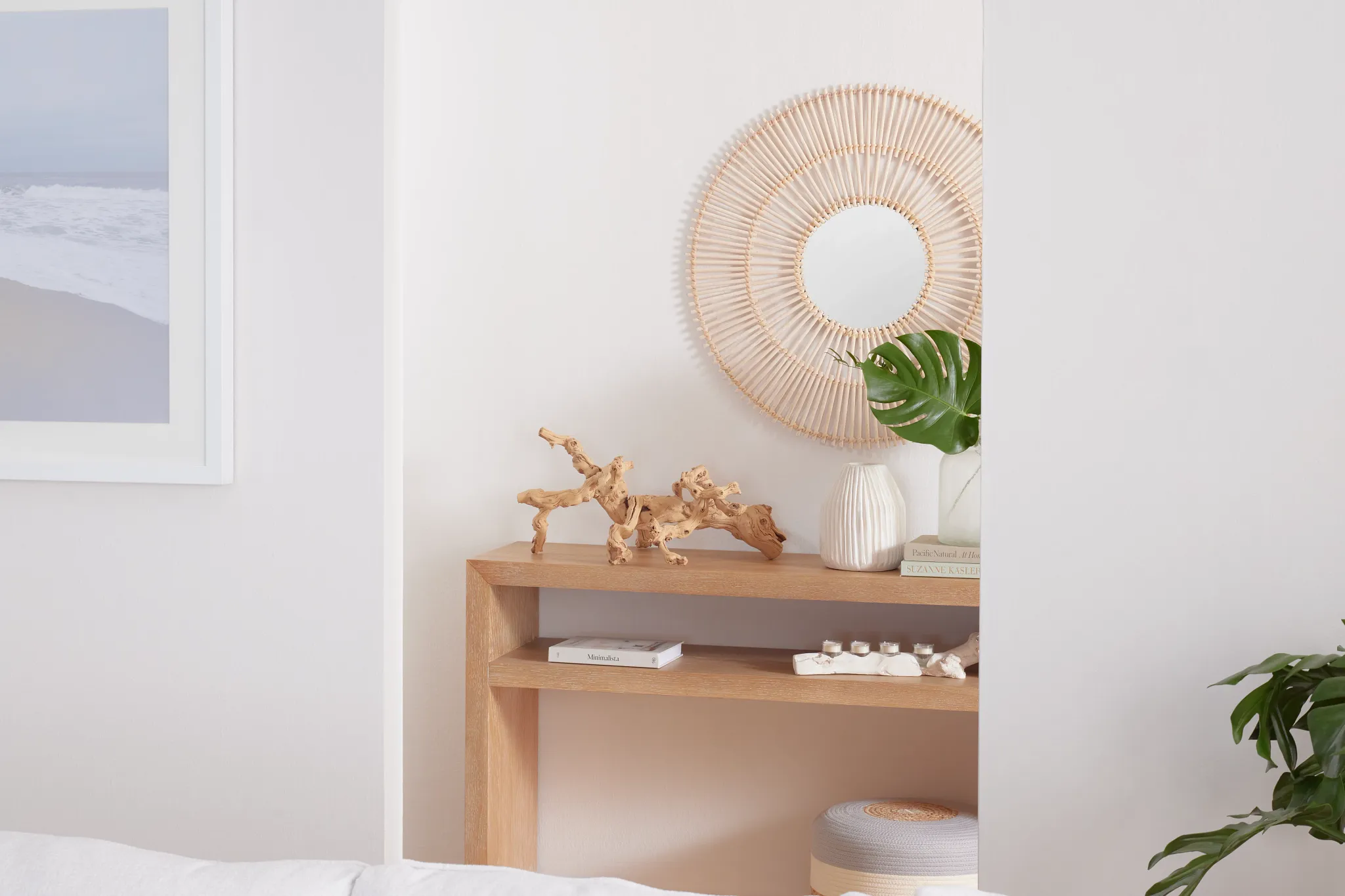 Nantucket Light Tone Open Console Table