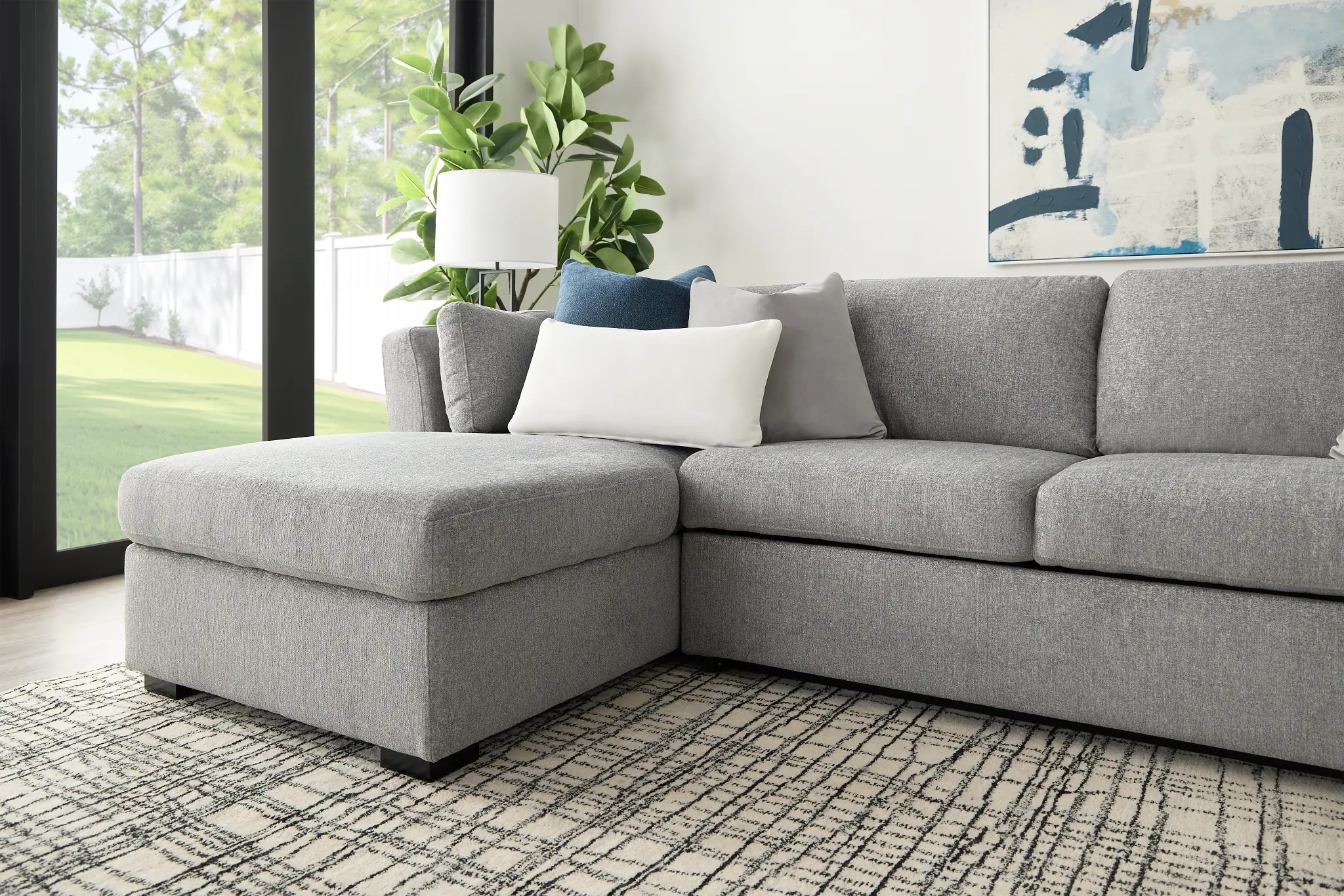 Amber Dark Gray Fabric Large Left Chaise Storage Sleeper Sectional Amber Dark Gray Fabric Large Left Chaise Storage Sleeper Sectional