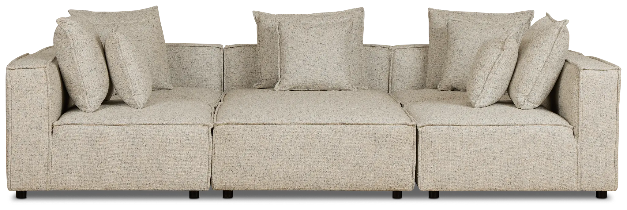 Tatum Beige Fabric 6-piece Modular Sectional Tatum Beige Fabric 6-piece Modular Sectional